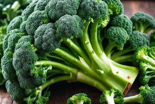 綠色健康餐桌——西藍(lán)花，新鮮農(nóng)產(chǎn)品攝影圖與廣告素材